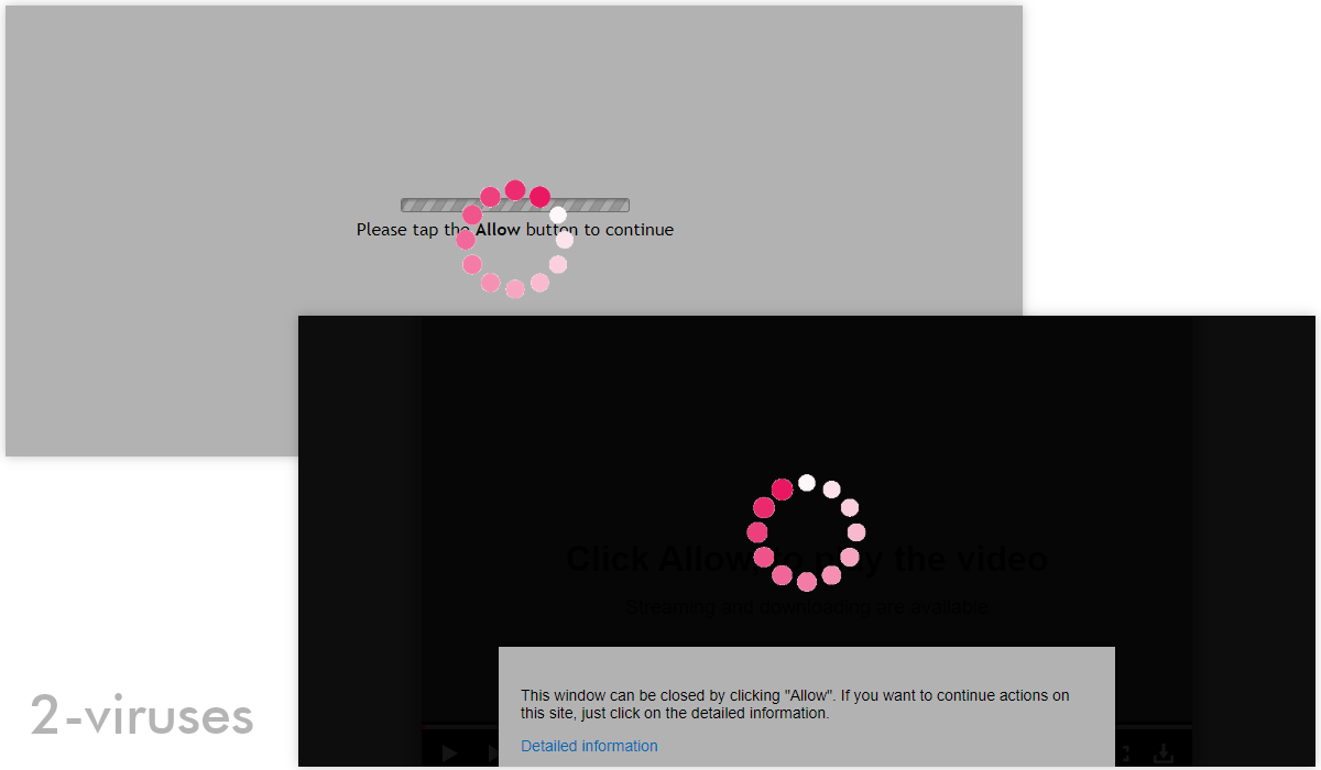 Watch-this.live says: "Please tab the Allow button to continue".