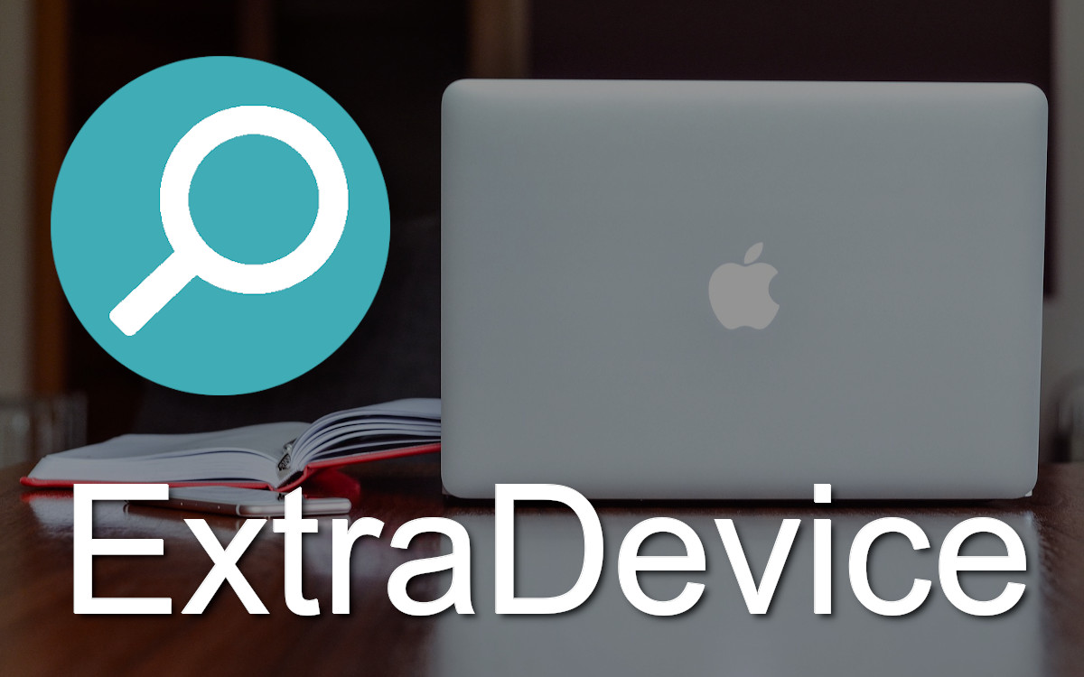 ExtraDevice's icon is a green circle with a white magnifying glass.