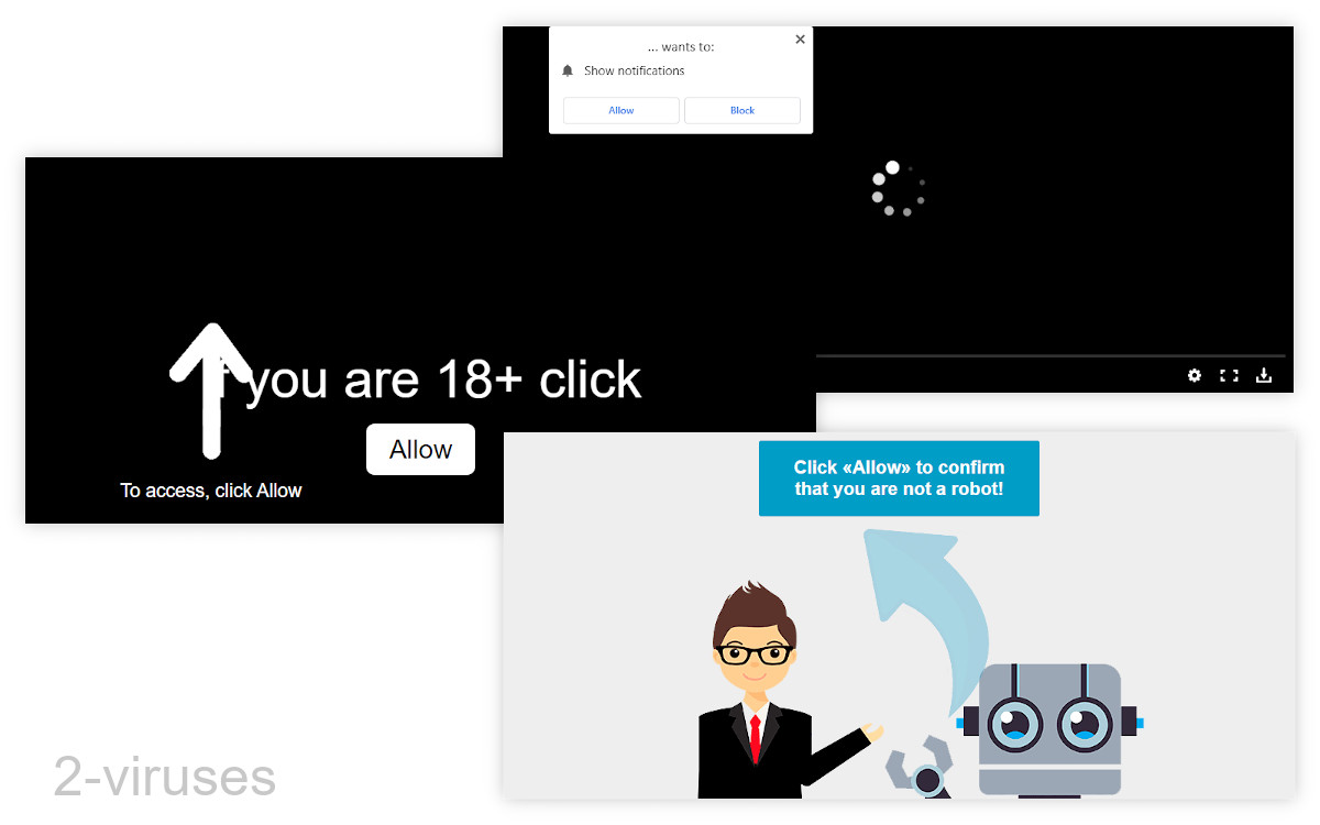 Reclick.club shows various fake warnings, none of which should be believed.