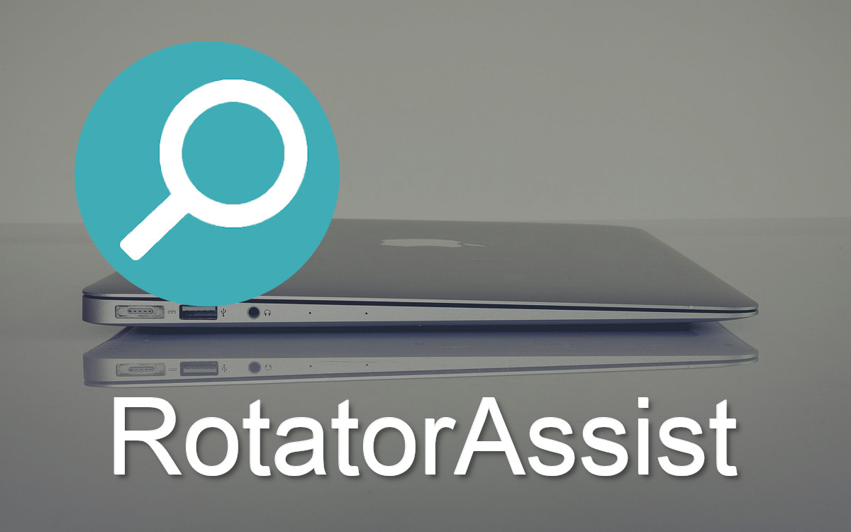 RotatorAssist's icon is a green circle and a white magnifying glass.