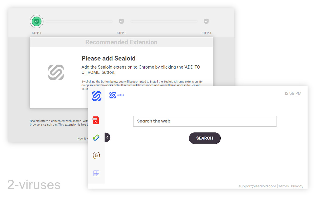 Sealoid uses a "Recommended Extension" type of ad.