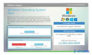 Windows Operating System Alert Scam