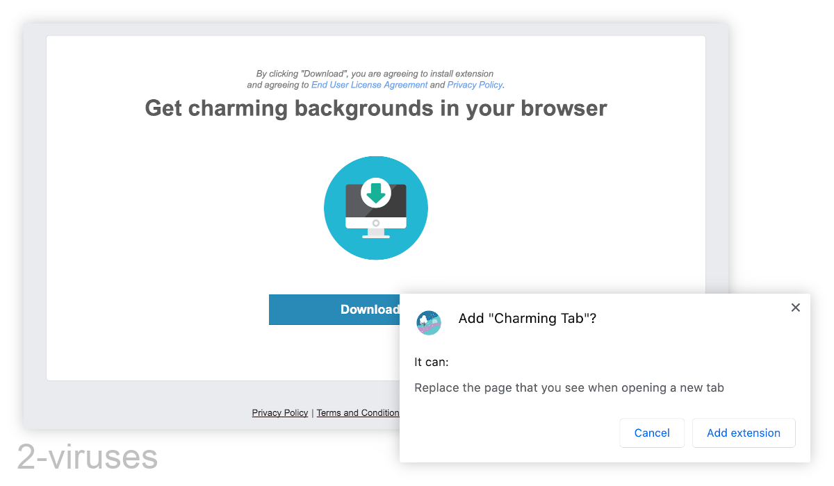 Charming-tab.com offers its own extension, Charming Tab.