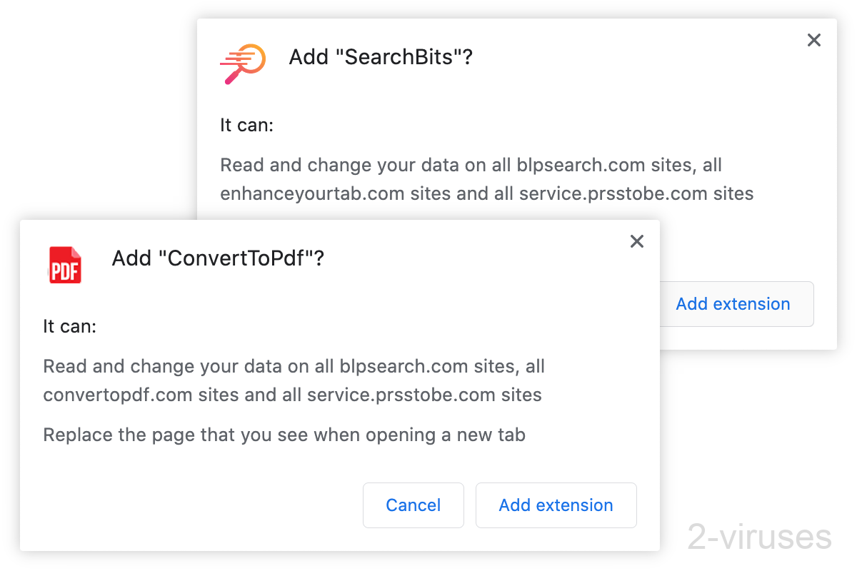 ConverToPDF and SearchBits get access to a bunch of sites.