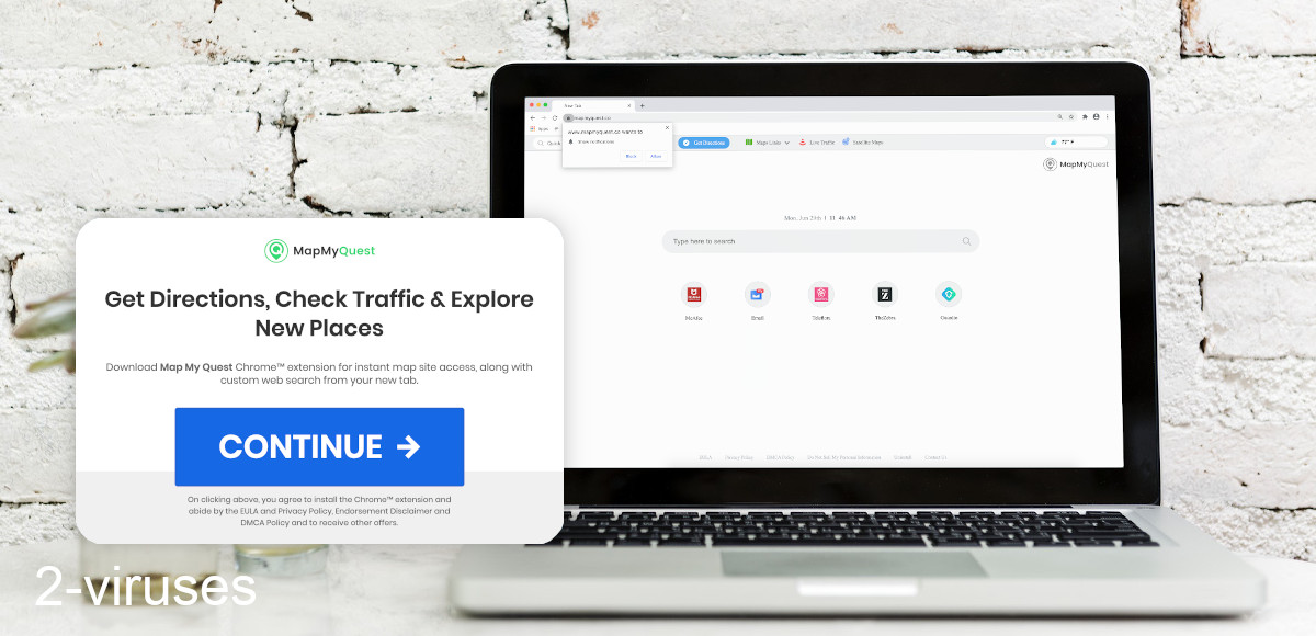 Mapmyquest.co is supposed to be a homepage replacement.