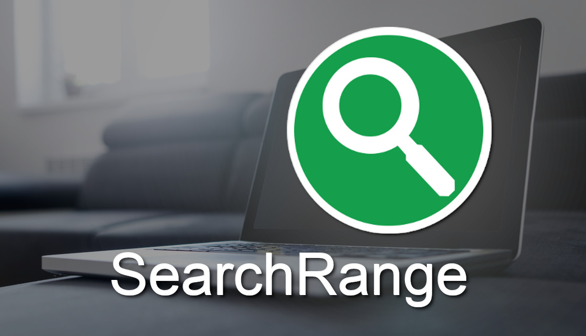 SearchRange uses an icon of a green circle and a white magnifying glass.