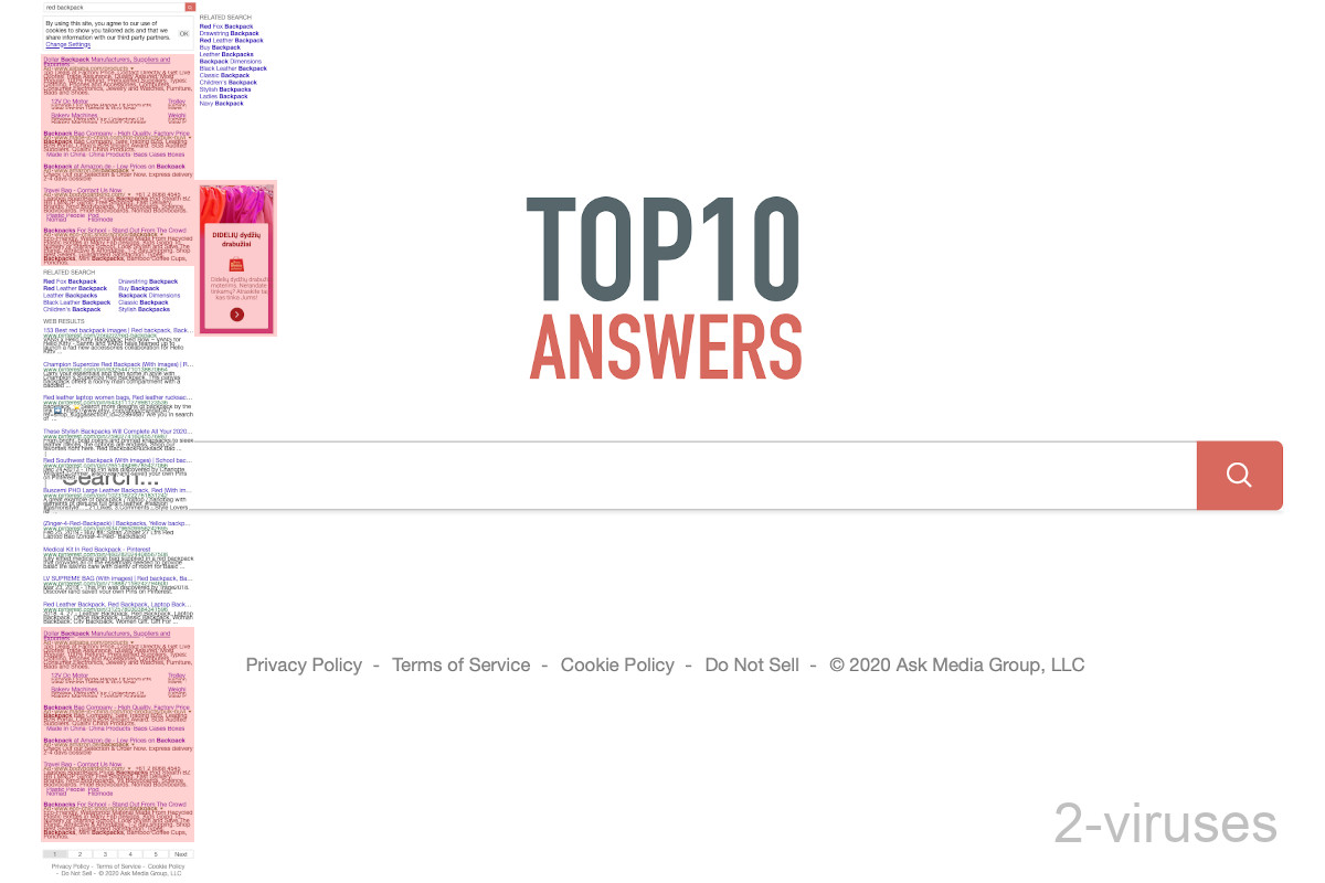 Top10answers.com shows a lot of ads.