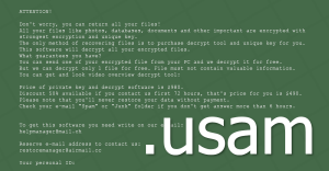 Usam Ransomware