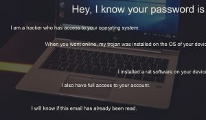 I Know Your Password Scam