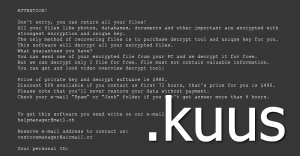 Kuus File Locker Virus