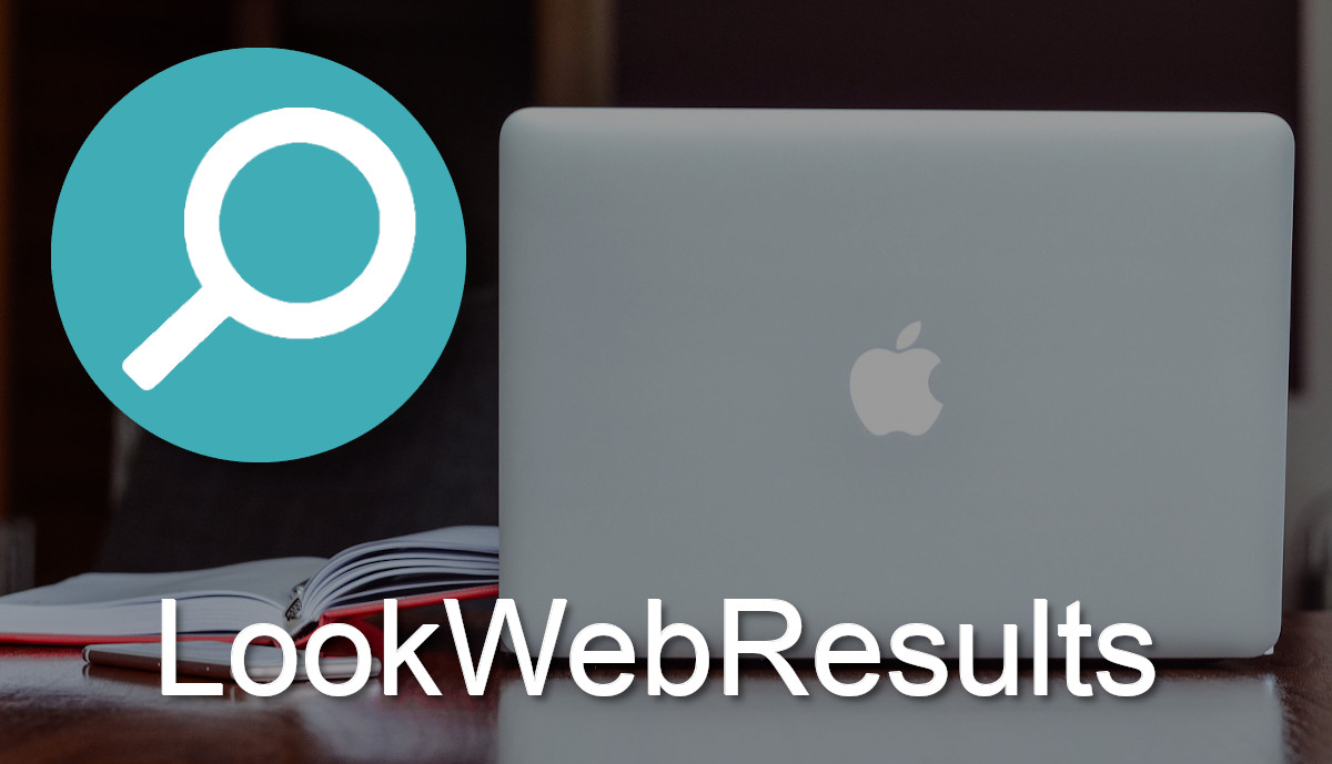 LookWebResults has an icon with a white magnifying glass on a green circle.