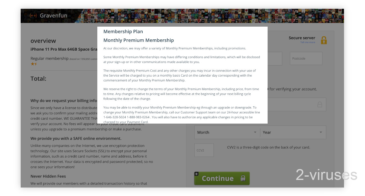 Lucky Draw Contest leads to a misleadingly designed subscription site.