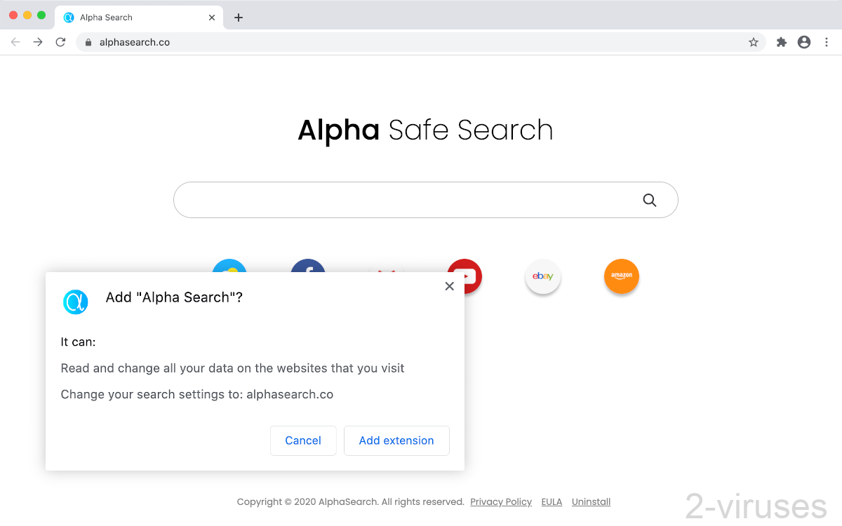 Alphasearch.co says "Alpha Safe Search".