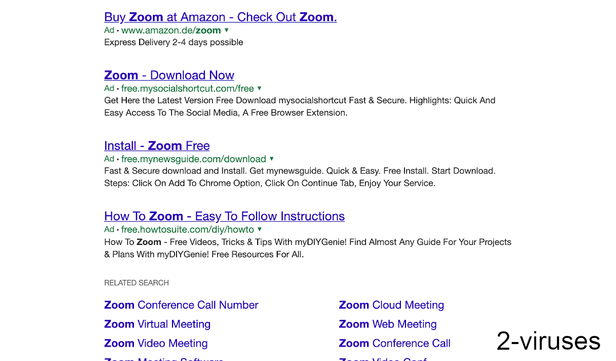 Directhit.com shows deceptive ads.