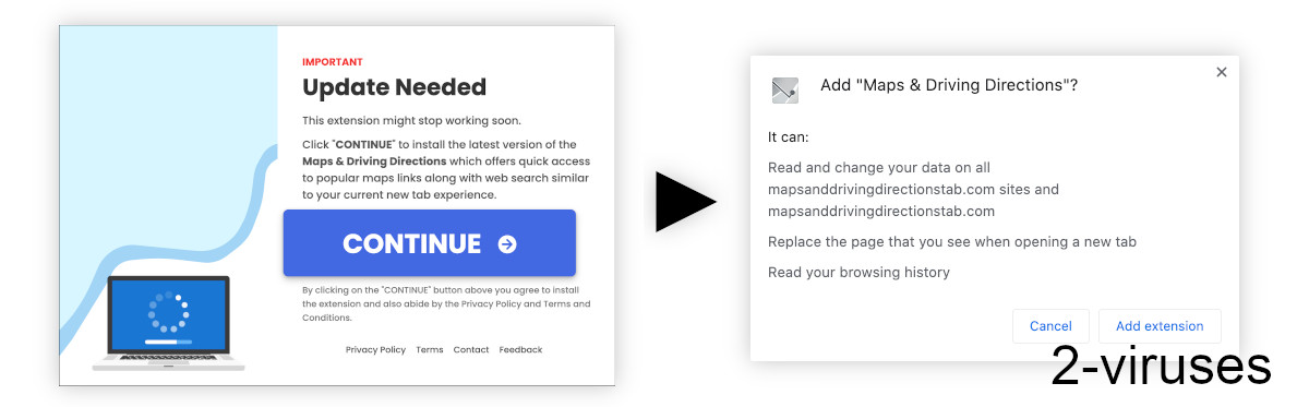Mapsanddrivingdirectionstab.com is recommended for the users of related browser hijackers.