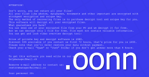 Oonn File Extension Malware