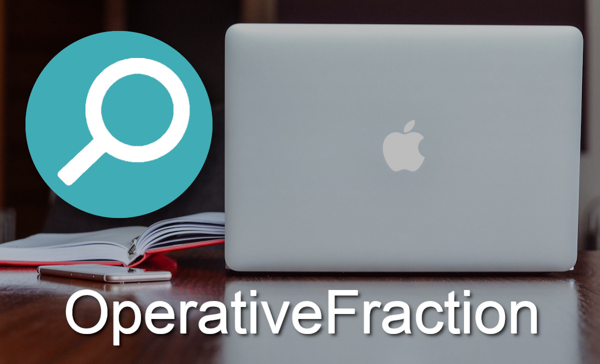 OperativeFraction's icon - a green/blue circle with a white magnifying glass.