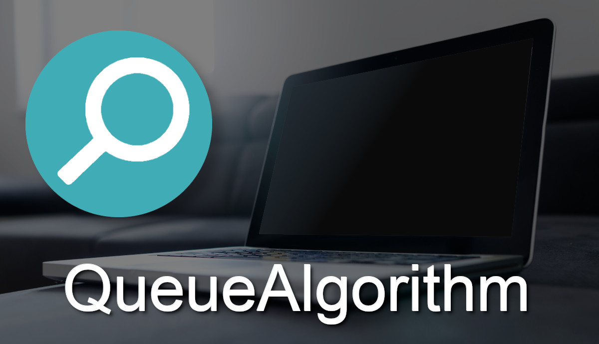 QueueAlgorithm's icon is a blue/green circle with a white magnifying glass.