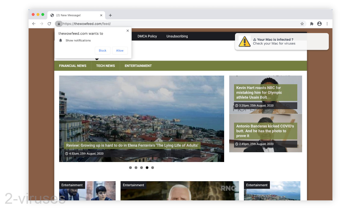Thewowfeed.com has a fake news site front.