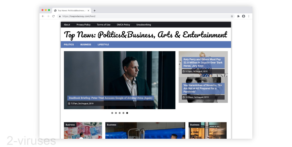 Toapodazoay.com has news sites on its front page.