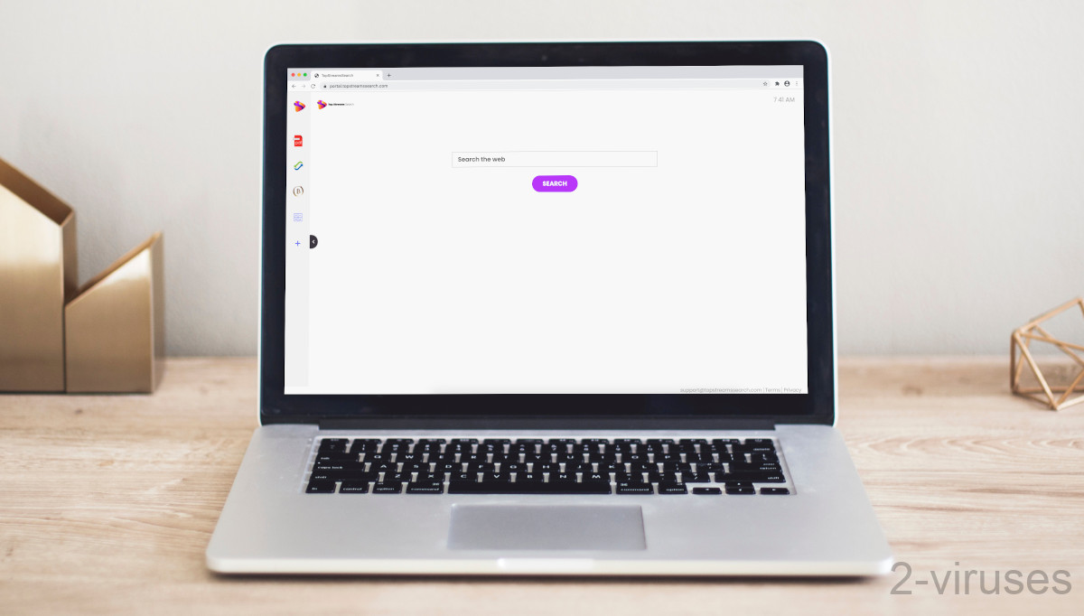 Topstreamssearch.com has a new tab page but it doesn't feature in the hijacked browsers.