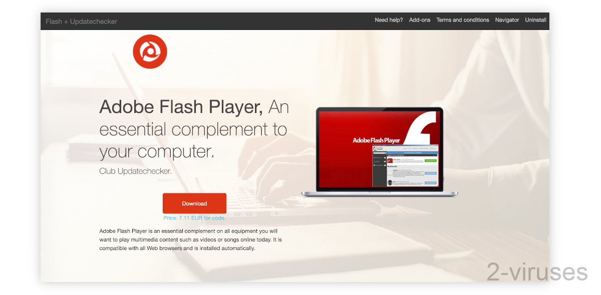 Updateflash.club is not a real Flash Player site.