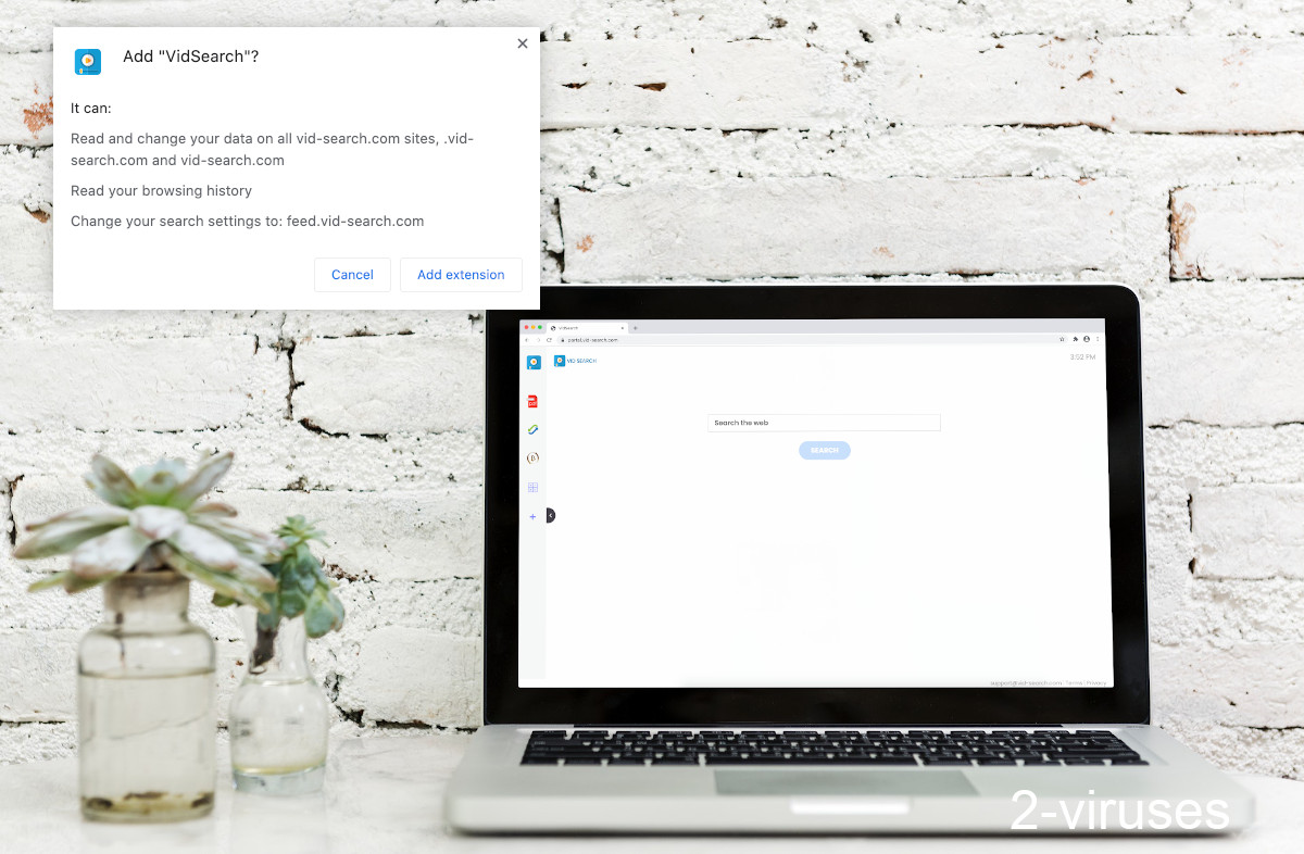 VidSearch's permission sinclude changing your search settings.