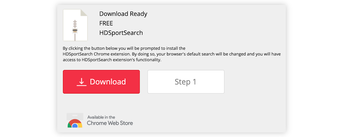 HDSportSearch says: Download ready, Download, Step 1.