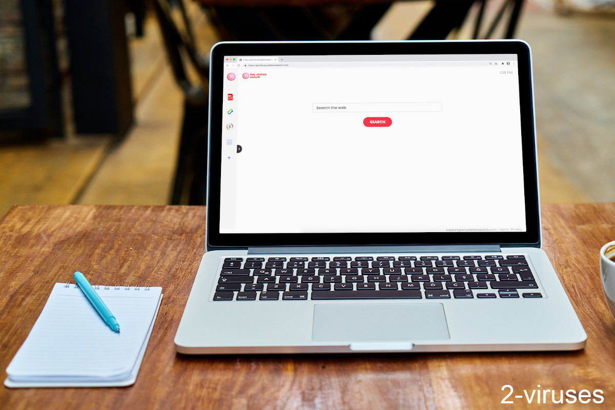 Anystationsearch.com has a new tab page but it's not used by the extension.