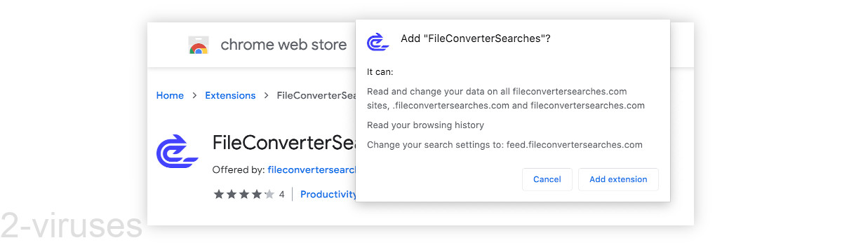 FileConverterSearches changes your search engine settings.