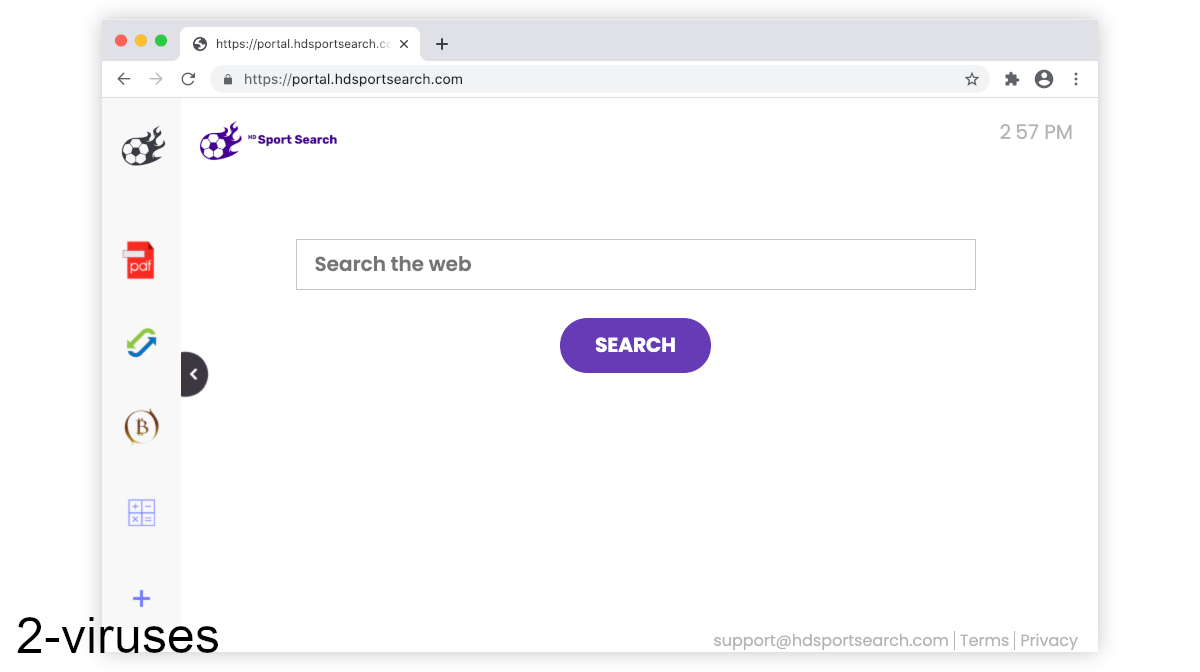 HDSportSearch has a portal page but those who have HDSportSearch install never see it.