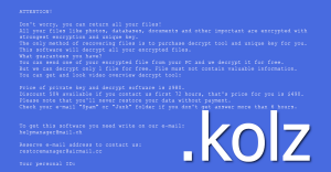 Kolz Ransomware