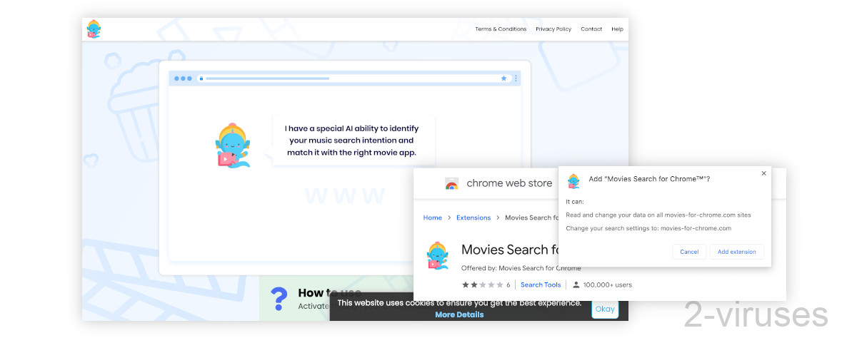 Movies-for-chrome.com ad.