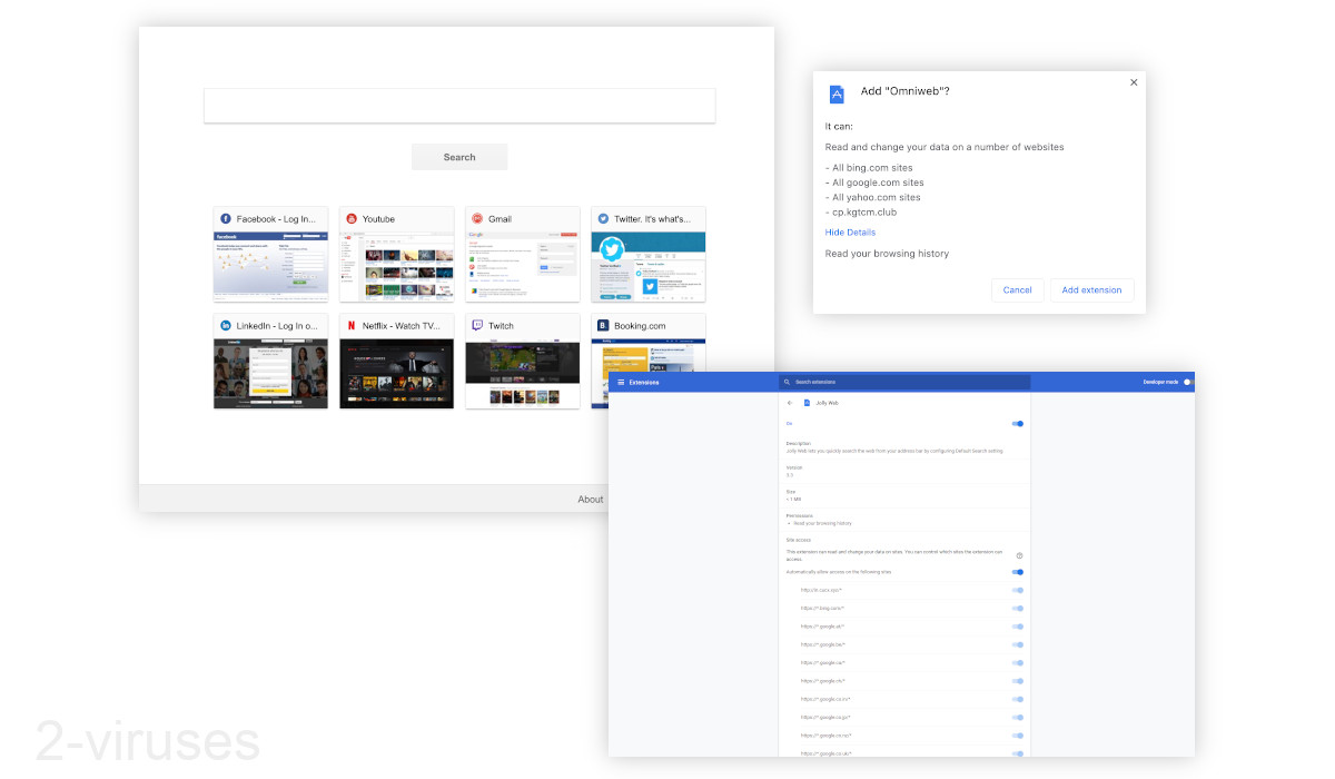 Quicknewtab.com isn't even mentioned by the browser extension that enforces it.