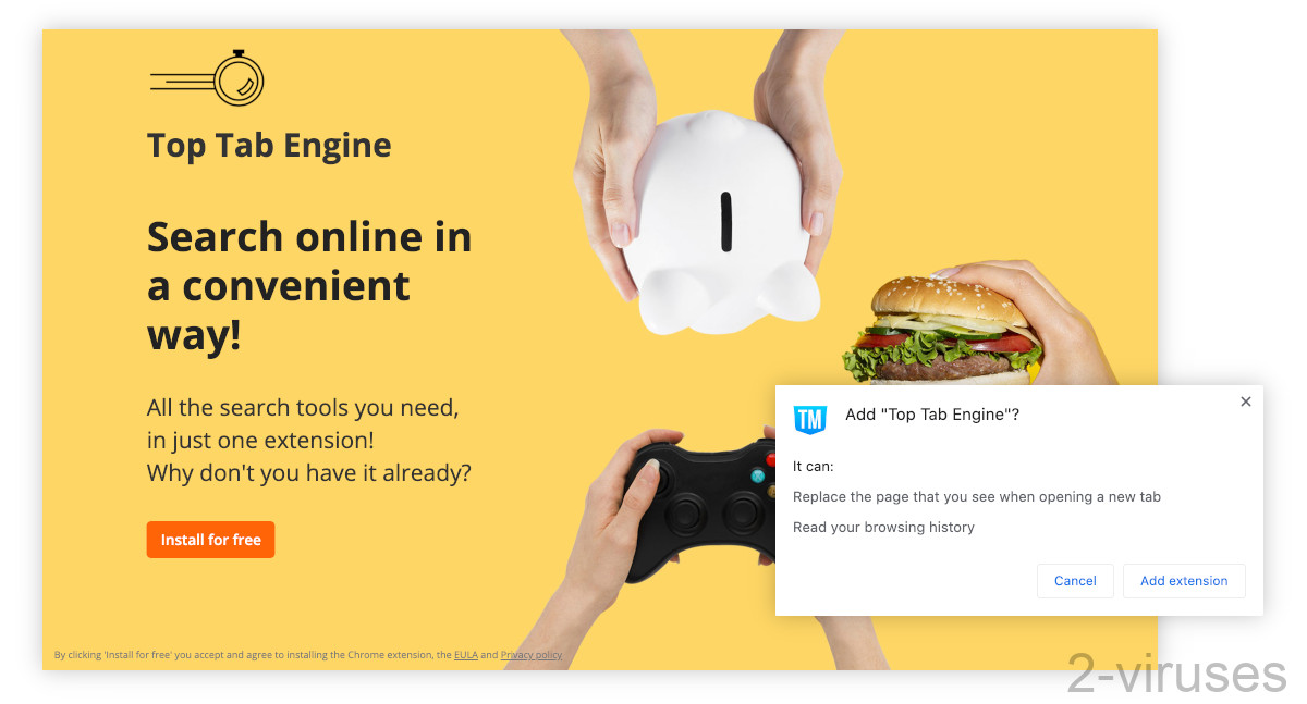 Toptabengine.xyz says: "Search online in a convenient way!".