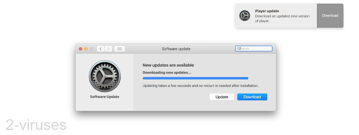 A very realistic macOS software update prompt.