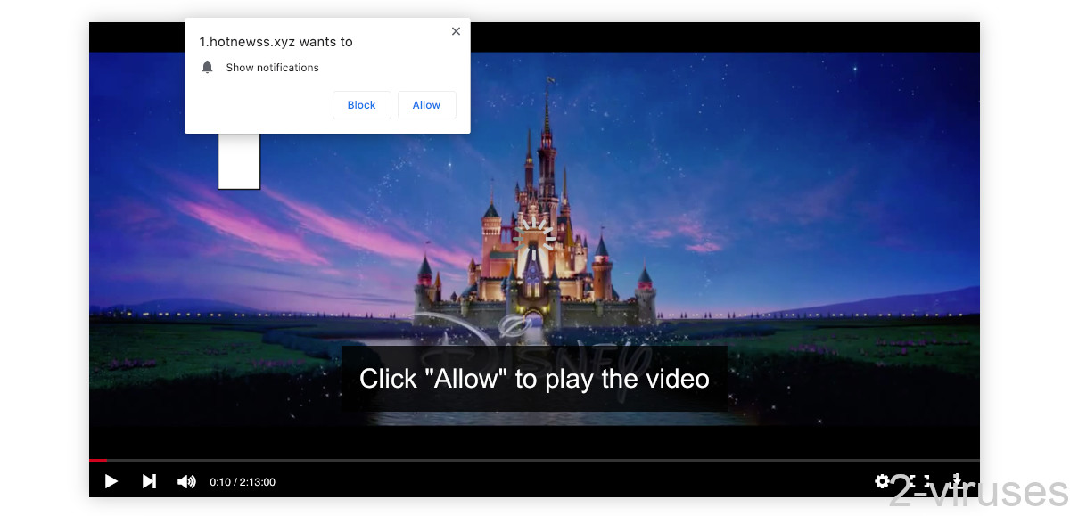 Hotnewss.xyz titles this page "Disnye" (sic).