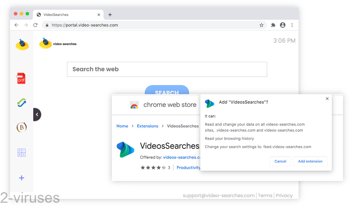 Videos-searches.com has over 7,000 users on the Chrome web store.
