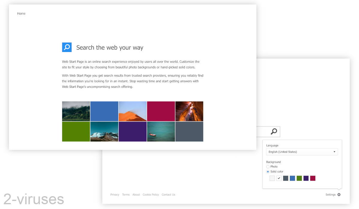 Webstart-page.com says: "search the web your way". 