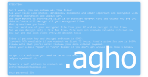 Agho Ransomware