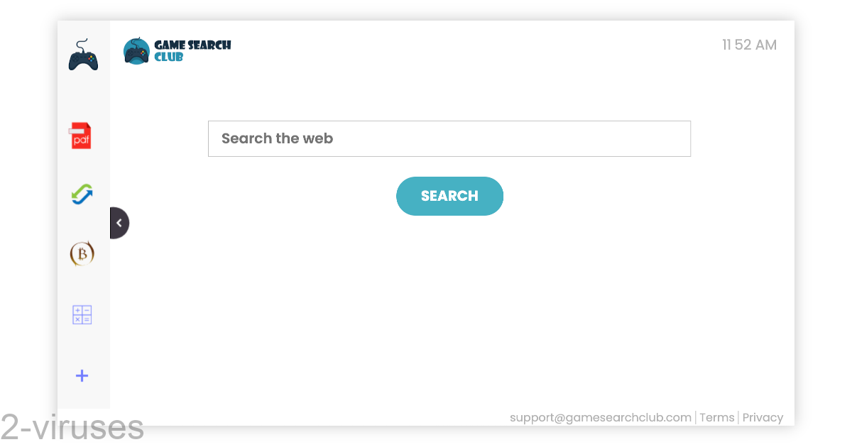 GameSearchClub's hope page has a search box that also goes to Yahoo.