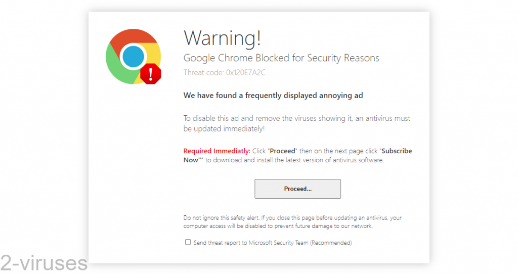 Scam Google Chrome Blocked How to remove Dedicated