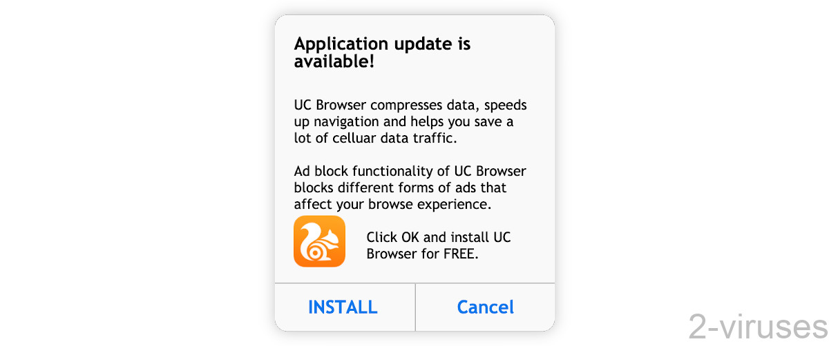 Nbryb.com says "application update is available" to promote an app.