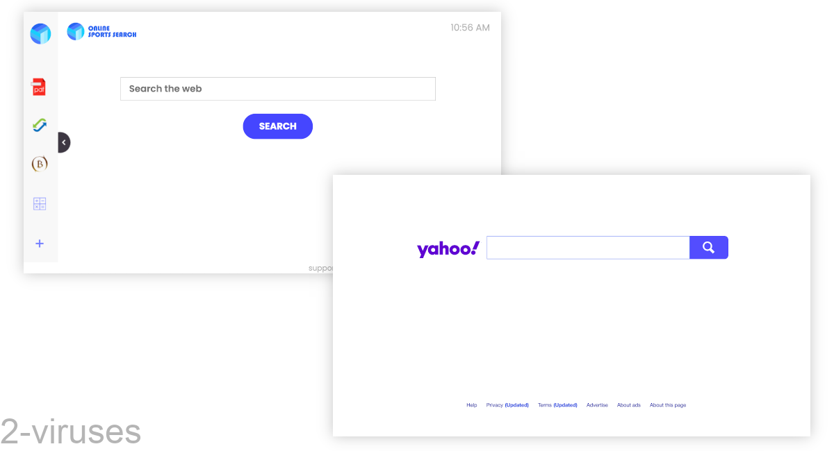 OnlineSportsSearch uses Yahoo to search the web.