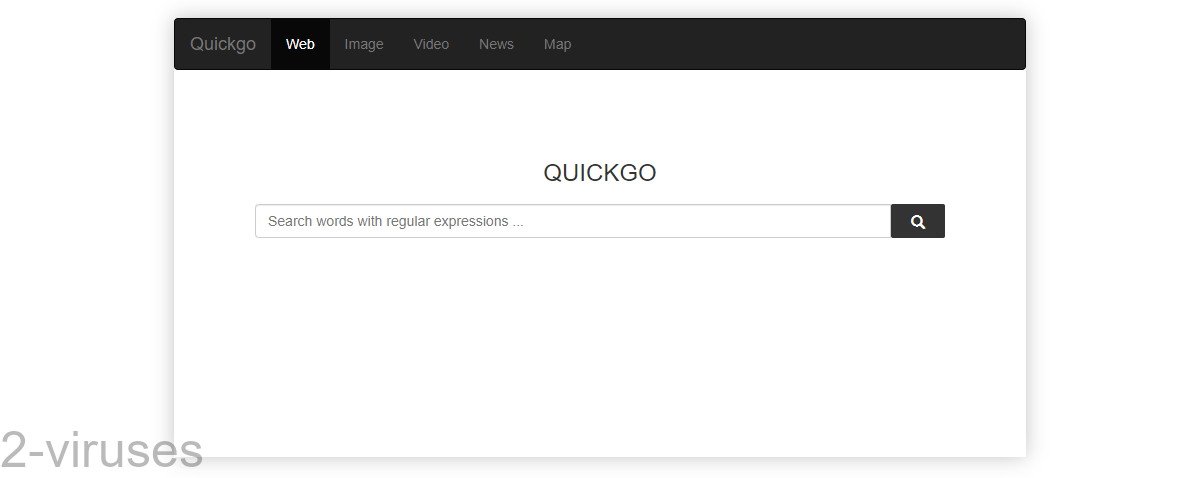 Quickgosearch.com has a front page that makes it look like a search engine..