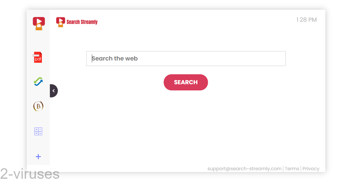 Search-streamly.com has a front page, but it doesn't show it to its "users".