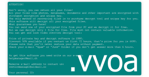 Vvoa Ransomware