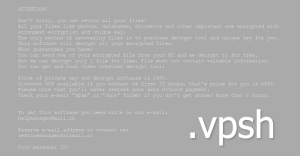 Vpsh Ransomware