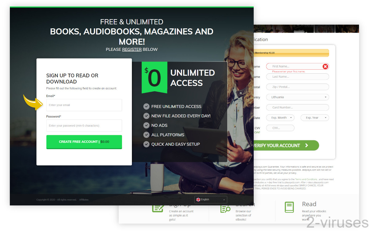 Books-ebooks-magazines.com promises free books.