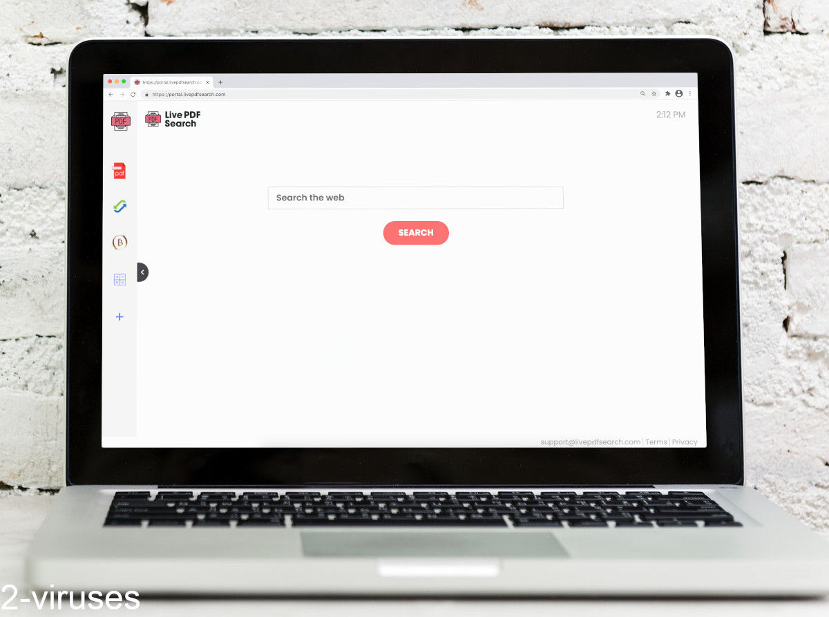 LivePDFSearch's front page has a search box that leads to Yahoo.